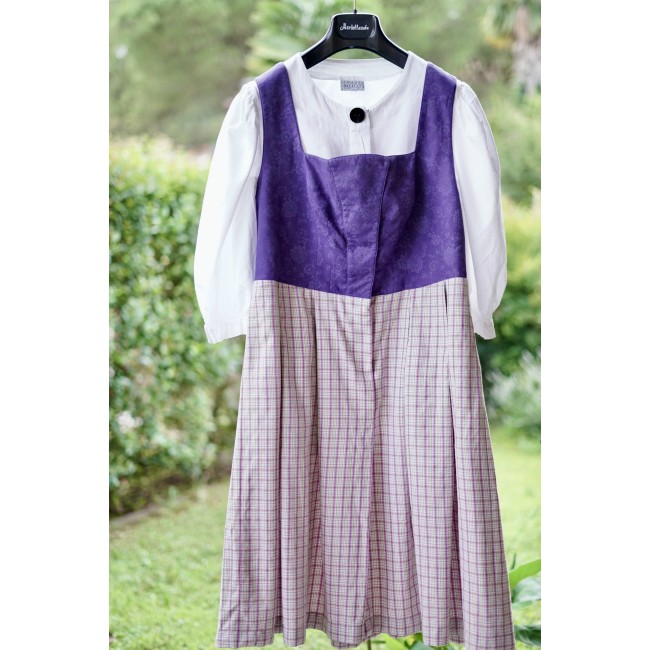 ABITO STILE TIROLESE  tg.50/52 it. Dirndl Gossl