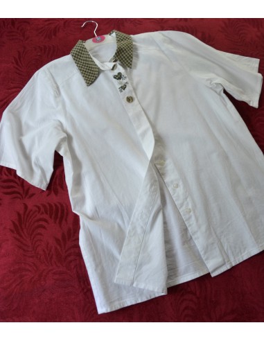 CAMICIA DONNA tg. 44/46  TIROLESE CON RICAMO